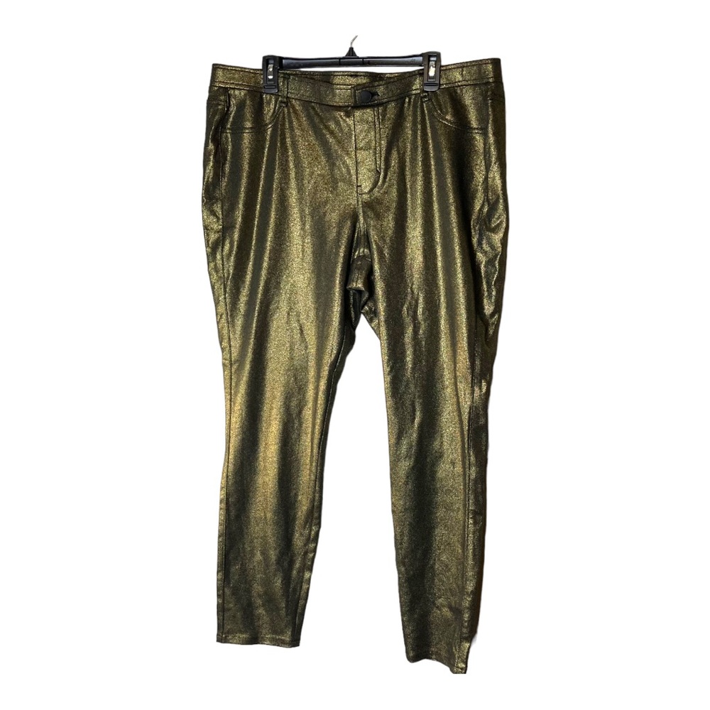Lane Bryant‎ Burnished Gold Pants with Lurex Size 22